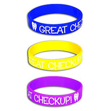 Load image into Gallery viewer, Pack of 12 Printed Theme Silicone Bracelets, Party Favors for Kids (Dental)
