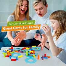 Load image into Gallery viewer, Coogam Wooden Tower Stacking Game, Fine Motor Skill Montessori Building Blocks with Dice Toppling Leaning Tower Toy Party Family Games for Kids and Adults
