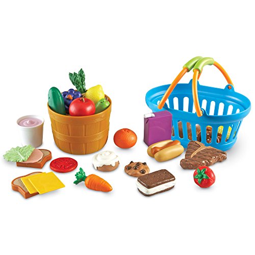 Learning Resources New Sprouts Deluxe Market Set, Play Food, Grocery Play Toy, 32 Piece Set, Ages 2+