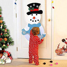 Load image into Gallery viewer, Zerodis 21pcs DIY Felt Christmas Snowman Game Set Detachable Ornament Xmas Wall Hanging Decor for Kids Toddlers Xmas Gifts Kids&#39; Felt Craft Kits(Blue)
