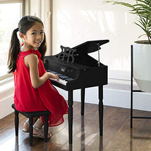 Load image into Gallery viewer, Best Choice Products Kids Classic Wood 30 Key Mini Grand Piano Musical Instrument Toy W/ Bench, Shee
