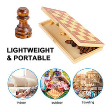 Load image into Gallery viewer, Chess Board Game, Wooden Chess Set, Portable Travel for School for Home Family Activities

