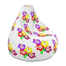 Load image into Gallery viewer, Coco Soul Designs Style Hibiscus Floral All-Over Print Bean-Bag Chair w/ Filling
