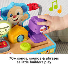 Load image into Gallery viewer, Fisher-Price Laugh &amp; Learn Busy Learning Tool Bench, pretend construction workbench toy with Smart Stages content for baby and toddlers ages 6 months and up
