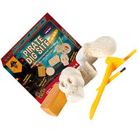 TOYANDONA DIY Pirate Excavation Kit Dig Pirate Kit Toy White and Yellow