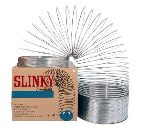 The Original Slinky Brand Metal Slinky in Blue Retro Box Kids Spring Toy