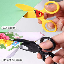 Load image into Gallery viewer, 3 Pieces Toddler Safety Scissors in Animal Designs, Kids Preschool Training Scissors Child Plastic Art Craft Scissors for Paper-Cut (Dolphin, Crocodile and Toucan Bird)
