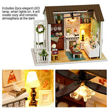 Load image into Gallery viewer, DIY Cottage, DIY Wooden Cottage Miniature House Kit with Dust-Proof Cover and LED Lamp, Birthday Gift for Kids, Lover or Home Decoration
