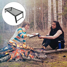 Load image into Gallery viewer, IMIKEYA Portable Outdoor Folding Campfire Grill with Legs Camp Grill Barbecue Grill for Outdoor Camping Cooking Hiking Backpacking Party Barbecue Travel
