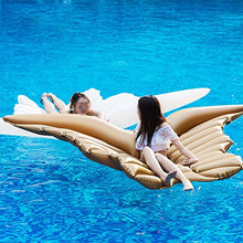 Load image into Gallery viewer, CNPOP Inflatable Butterfly Wing Floating Row, Super Large Inflatable Floating Bed, Foldable Outdoor Swimming and Lying Raft, Can Bear 100kg, Suitable for Beach Sunbathing Swimming Pool (lk)
