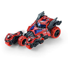 Load image into Gallery viewer, Pull Back Cars Toys, Pull Back Vehicles Motorcycle Launcher Toy Die-cast 3 in 1 Catapult Race Trinity Chariot (Red)
