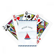 Load image into Gallery viewer, DIYthinker Sailboat Ocean Love Sea Sailing Blue Poker Playing Card Tabletop Board Game Gift
