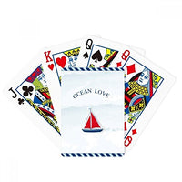 DIYthinker Sailboat Ocean Love Sea Sailing Blue Poker Playing Card Tabletop Board Game Gift