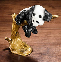 Load image into Gallery viewer, SDBRKYH Panda Model Decoration, Animal Decoration Statue Giant Panda Simulation Copper Crafts Replicas Home Desktop Office Wine Cabinet Display Collection Children&#39;s Gifts
