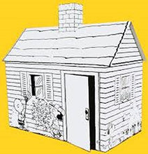 Load image into Gallery viewer, Peanuts Charlie Brown Snoopy Woodstock Eco Friendly Giant Cardboard Color and Play House
