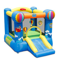 ACTION AIR Bounce House, Inflatable Bouncer with Air Blower, Jumping Castle with Slide for Outdoor and Indoor, Backyard Fun