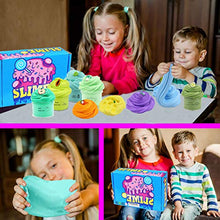 Load image into Gallery viewer, Butter Slime Kit, 12 Pack DIY Stress Relief Fluffy Slime Toys for Girls, Boys Age 6 7 8 9 10+ Years Old, Idea Birthday Christmas Easter, Super Soft Non-Sticky &amp; Non-Toxic
