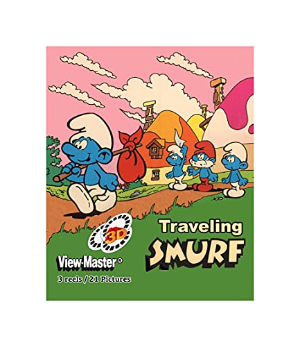 Traveling Smurf - ViewMaster - 3 Reel Set - 21 3D Images
