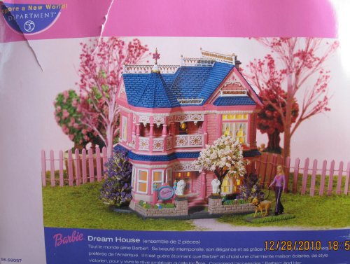 Barbie Department 56 Porcelain Dream House with Lights