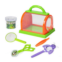 Load image into Gallery viewer, Kids Bug Catcher Kit for Outdoor Explorer Bug Collection, Magnifying Glass, Butterfly Net, Critter Case, Tweezers and Bug Observation Container for Boys and Girls Toddlers Science Educational Playset
