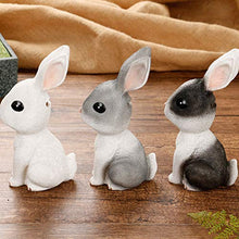 Load image into Gallery viewer, BESPORTBLE Easter Rabbit Miniature Kids Rabbit Money Box Bunny Piggy Bank Bunny Figurine Rabbit Fairy Garden Miniature Figurines (Black)
