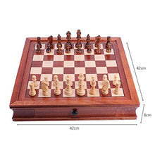 Load image into Gallery viewer, RRH Chess Set for Adults Wooden Magnetic Chess Game Set with Storage Drawers. Portable and Travel Classic Board Strategy Game (Size : 42428cm)
