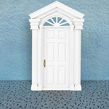 Load image into Gallery viewer, Jiawu Mini Dollhouse Door, Dollhouse Furniture 1:12 Dollhouse Door, Dollhouse Accessory Furniture Model for Front Door for Dollhouse Decoration
