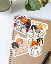 Load image into Gallery viewer, The Promised Neverland Ray Norman Emma Cutie Team Sticker Size 2 Inch
