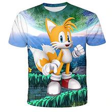 Load image into Gallery viewer, Boys Cartoon Sonic Clothes Girls 3D Funny T-Shirts Costume Children Spring Clothing Kids Tees Top Baby T Shirts (12T)
