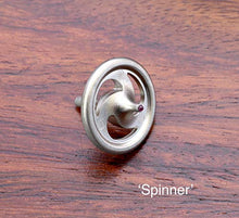 Load image into Gallery viewer, Turbo Tops Stainless Steel Spin Tops 2 Pack (Silver)
