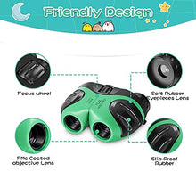 Load image into Gallery viewer, Birthday Gifts for 3-12 Years Old Boys, Happy Gift Compact Binoculars for Bird Watching Kids Telescope for Teens Toys for 3-12 Years Old Boys (Green)
