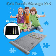 Load image into Gallery viewer, Puzzle Storage Mat for Home t Jigsaw Puzzle Large Puzzle Mat 24x46 Inch Mat Roll Up Puzzle For Up To 1500 PCS Floor Puzzle
