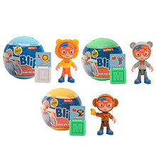 Load image into Gallery viewer, Blippi Ball Pit Surprise 3 Pack Bundle Learn Animals and Letters Toy Figures for Children and Toddlers, Exclusive Figures Dressed as Dog, Shark, Iguana, and More
