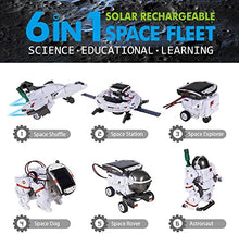 Load image into Gallery viewer, STEM Toys 6-in-1 Space Solar Robot Kit,Educatoinal Learning Science Building Toys DIY Educational Science Kits Gift for Kids Age 8 and Up,Science Experiment Set Gifts Toys for Boys Girls Teens
