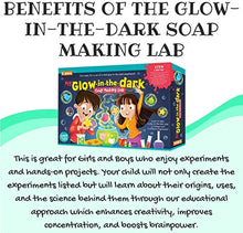 Load image into Gallery viewer, STEM Learning My Glow in The Dark Soap Making Lab, Make Glowing Soap, Best Gift for Kids, Great Science Gift for Girls and Boys
