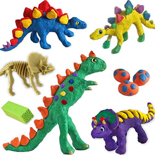 Gift for 5-8 Years Old Kids Dinosaur Crafts and Leather Kids Tool Belt Indoor Activities Bundles for Girls and Boys Age 6+ Dino Fans and Young Builders
