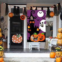 Load image into Gallery viewer, hutishop2020 Outdoor Throwing Games for Kids,Halloween Party Pumpkin Ghost Hanging Banner Toss Game with 3 Bean Bags D
