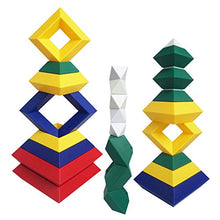 Load image into Gallery viewer, AWESOME CHOICE Pyramid Stacking Building Blocks 3D Puzzle Brain Teasers for Kids and Adults | Creative Early Childhood Educational Toys for Preschool Assembled Stackable and Nestable Imagination Set
