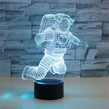 Load image into Gallery viewer, Spaceman 3D Night Light, Kptoaz 3D Astronaut Illusion Lamp 7 Colors Changing Touch Switch LED Night Light Creative Home Decor Bedroom Light Gift for Boys and Girls

