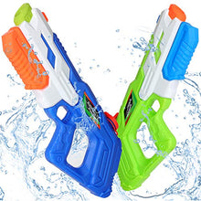 Load image into Gallery viewer, Large Water Guns for Kids Adults, 2 Pack Squirt Guns Water Soaker Blaster with 900CC High Capacity, Up to 30 Feet Shooting Range, Swimming Pool Beach Water Fight Toy for Boys and Girls
