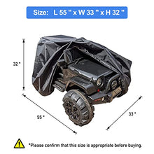 Load image into Gallery viewer, tonhui Large Kids Ride-On Truck Toy Car Cover, Electric Jeep Power Wheels Cover, Protect Electric Kids Car Toy Vehicles - Universal Fit, Water Resistant Outdoor
