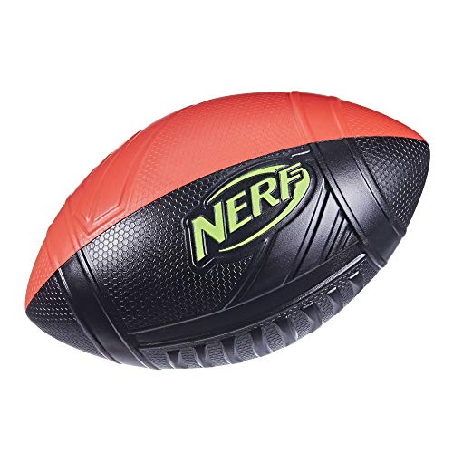 Nerf Pro Grip Football -- Classic Foam Ball -- Easy to Catch and Throw -- Great for Indoor and Outdoor Play -- Red