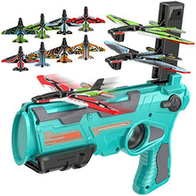 Load image into Gallery viewer, Airplane Toys for 4 5 6 Years Old Boys, Outdoor Toys for Kids Ages 4-8, Catapult Airplane with 8 pcs Glider Plane,Boys Toys Age 6-8 with One-Click Ejection Airplane Game, Gifts for 4-8 Years Old Boys
