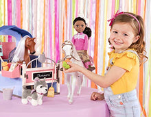 Load image into Gallery viewer, Glitter Girls Dolls by Battat  GG Horse Stable Barn Playset with Saddle and Play Food Items (Pink &amp; Blue)  14-inch Doll and Horse Accessories for Kids Ages 3 and Up  Childrens Toys
