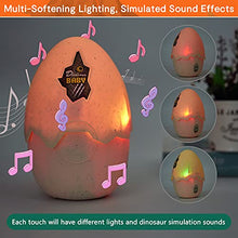 Load image into Gallery viewer, Easter Dinosaur Egg Dinosaur Hatching Eggs Jurassic Dinosaur Eggs with Realistic Dinosaur Action Figure Dino Toy with Sound and LED Lights Touch Control Boy Birthday Christmas Science Gift Ages 3+
