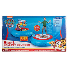 Load image into Gallery viewer, Paw Patrol Bouncer and Ball Pit, 2-in-1 with 50 Balls for Kids, Boys, Girls 55 lbs Max
