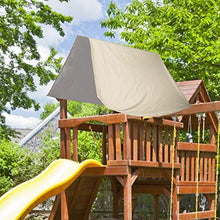 Load image into Gallery viewer, AUNMAS Outdoor Swing Patio Swing Cover Kids Playground Roof Canopy Cover Replacement Tarp Sunshade for Garden(2#)
