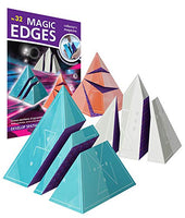 Geometric Solids - Three Pyramids for Math Lesson. Incredible Pyramids Cross-Sections. Magic Edges #32. Polyhedra 3D Paper Model Kit.