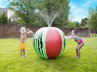 Tidal Storm Wet N' Wild Mega Melon Sprinkler Ball Over 3 FT Tall Sprinkler Ball for Kids Outdoor Play - Multi Color