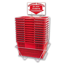 Load image into Gallery viewer, Only Hangers Set of 12 Red Shopping Basket Set
